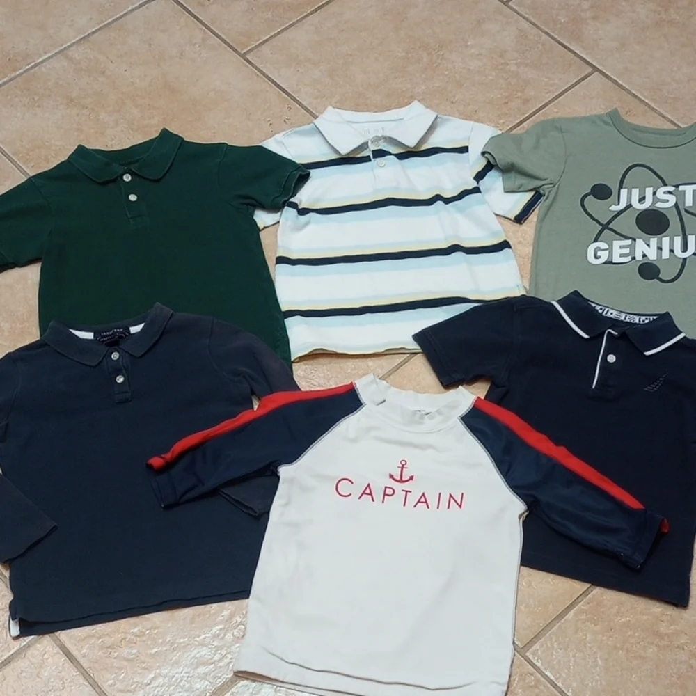 Janie and Jack Boys Rash Guard With Polo & Tee Bundle - Picture 1 of 13